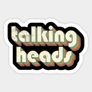 Vintage Talking Rainbow Letters Distressed Style Sticker